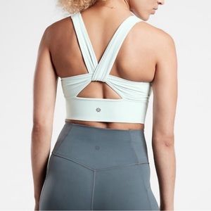 Athleta Warrior Twist Longline Bra D-DD Size Small